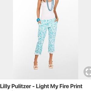 Lilly Pulitzer light my fire pants